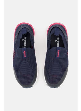 DIADORA Kids Boy Textured Slip On Shoes, Navy Combo  - Image 4