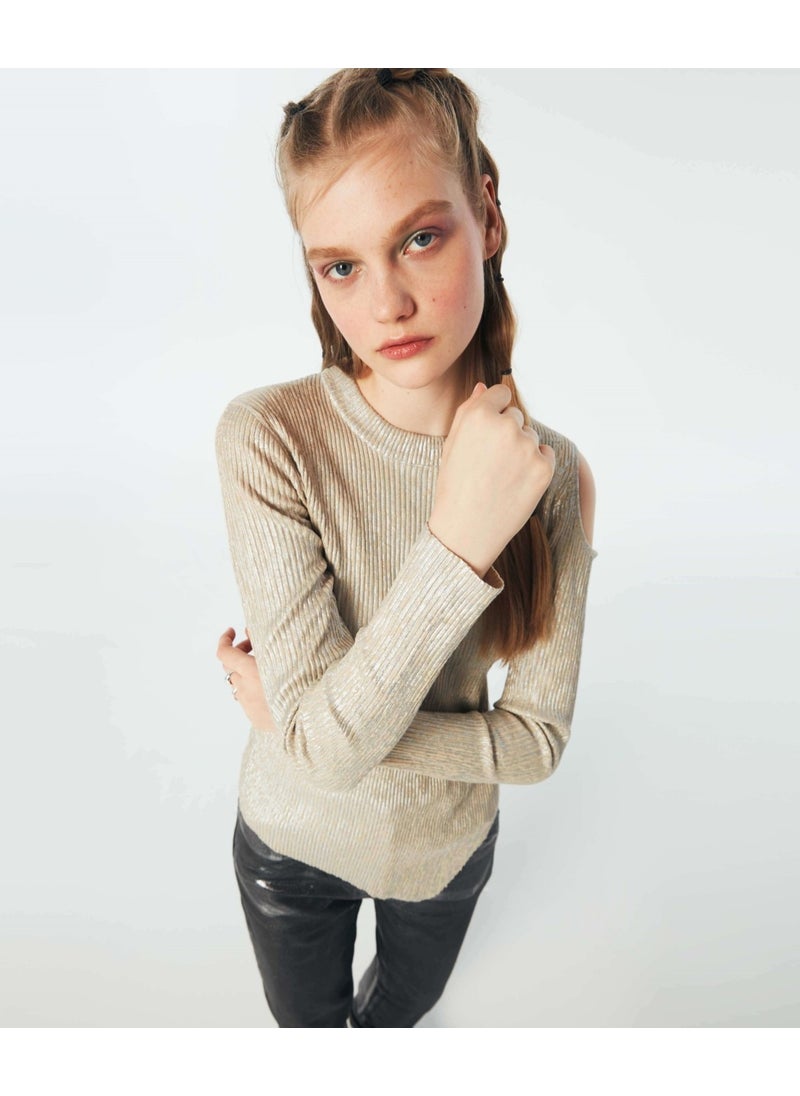 Twist Shiny textured cutout sweater TW6220050208023  - Image 2