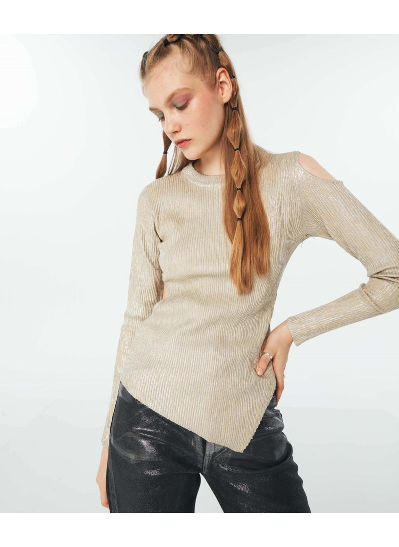 Twist Shiny textured cutout sweater TW6220050208023  - Image 3