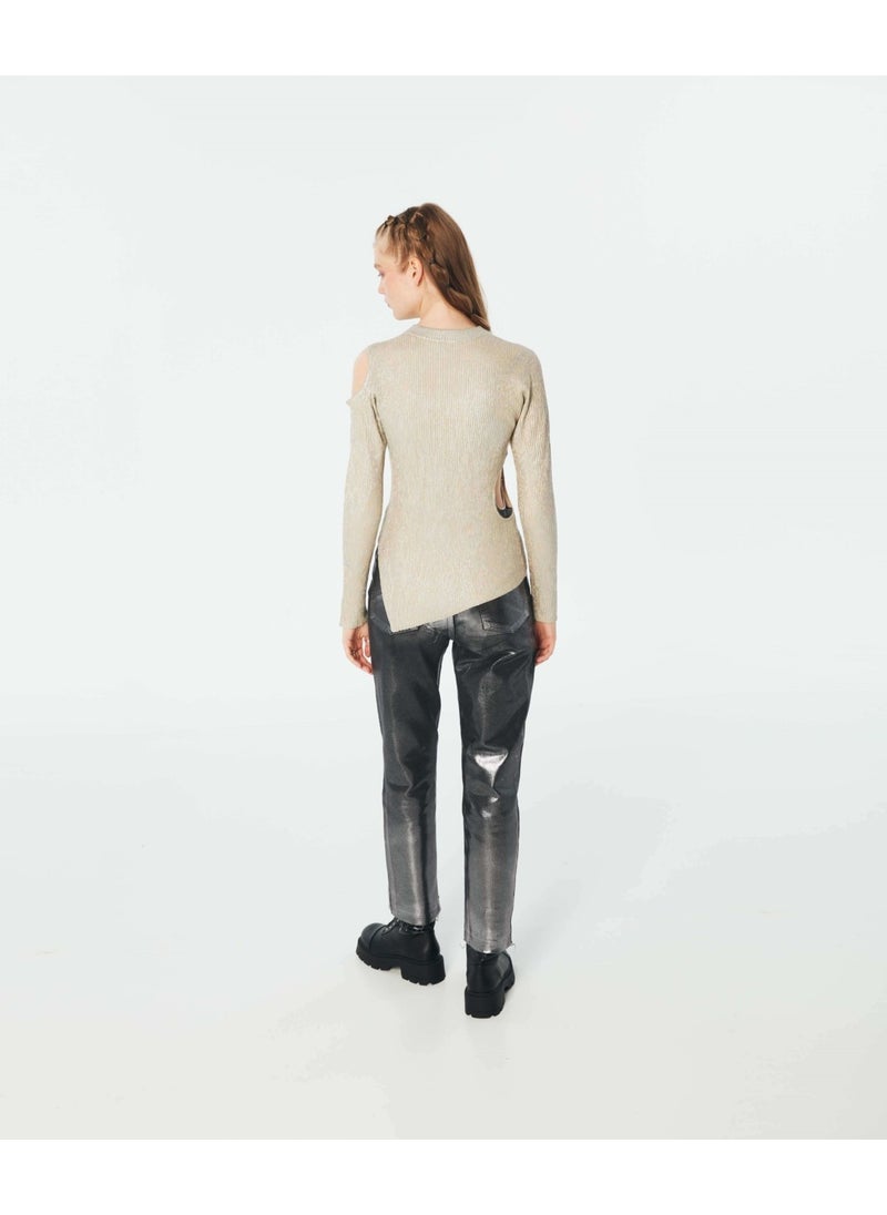Twist Shiny textured cutout sweater TW6220050208023  - Image 4