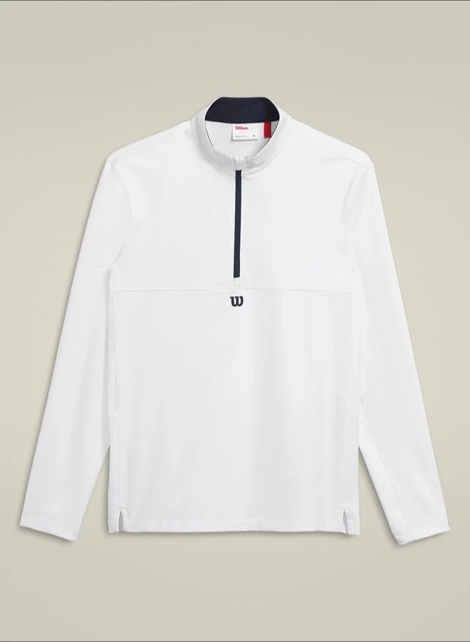 Elevate Performance Half-Zip - White