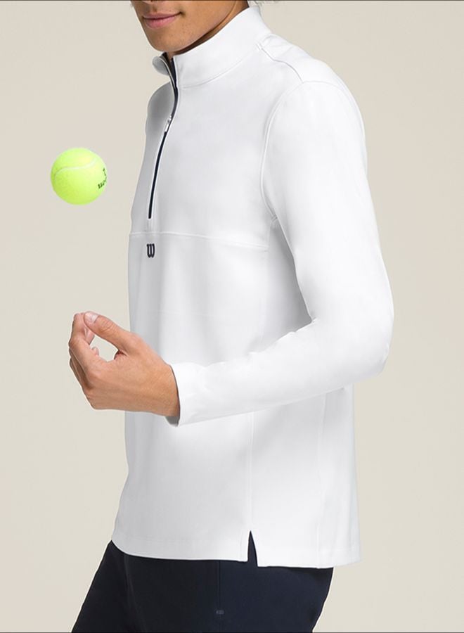 ويلسون سترة أداء بسحاب نصف طول – أبيض - Image 3
