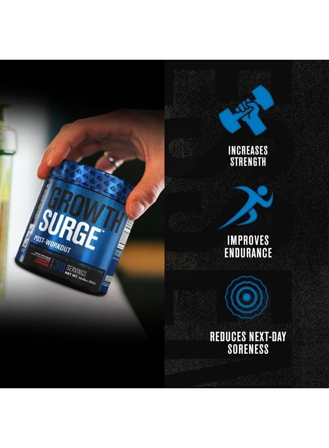Jacked Factory Growth Surge Creatine Post Workout w/L-Carnitine - Daily Muscle Builder & Recovery Supplement with Creatine Monohydrate, Betaine, L-Carnitine L-Tartrate - 30 Servings, Blue Raspberry  - Image 4