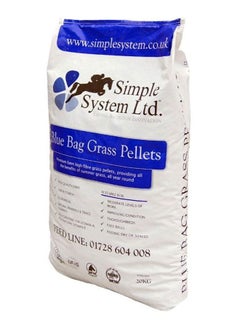 Premium 6mm high fiber Blue Bag Grass Pellets Horse Feeding Food 20KG