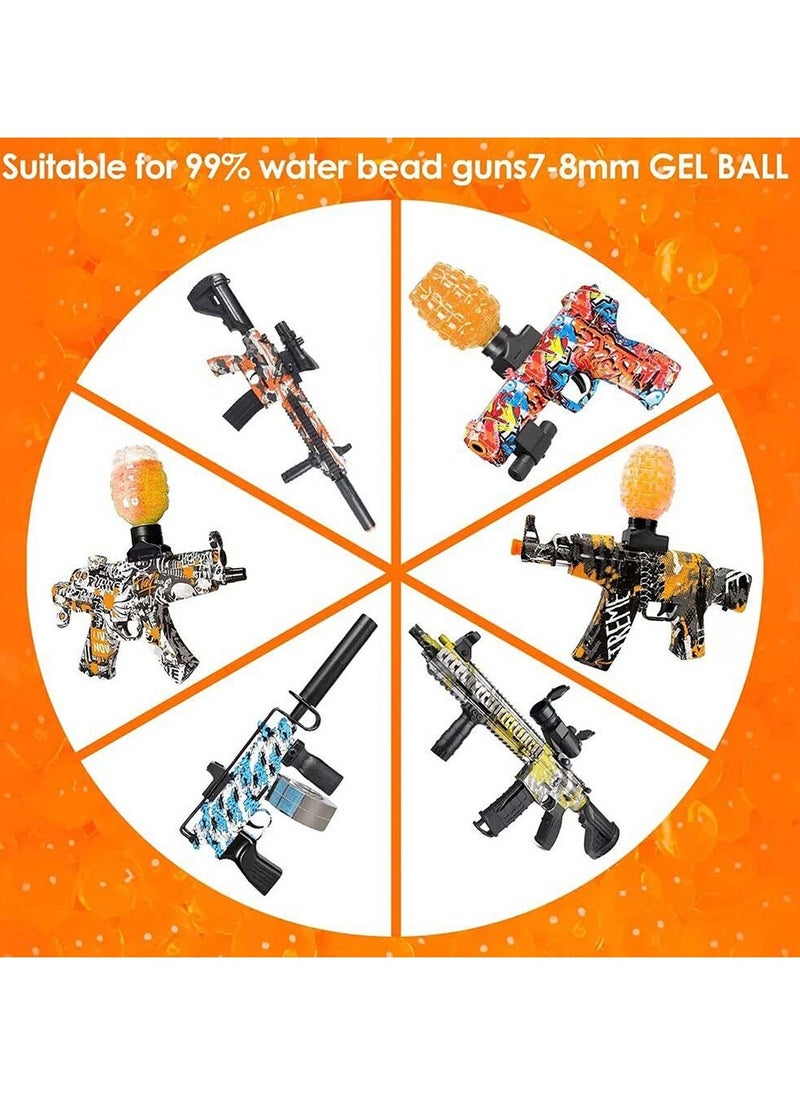 Generic - Water Balls Beads Refill Ammo (7-8 mm,1 Pack,12000 Pieces Per Pack),Gel Splater Ball Blaster Bullets Made of Non-Toxic Eco Friendly Water Ball Compatible with Splatter Gall Gun Blue - Image 1