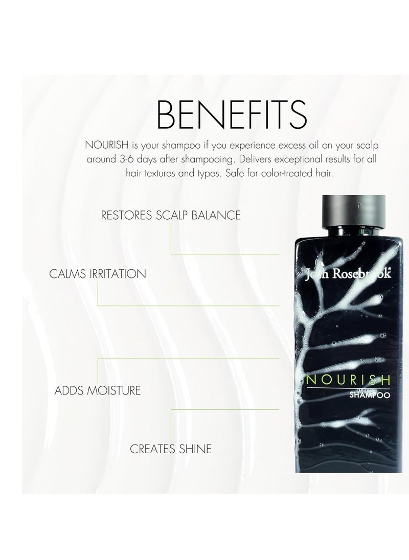 Josh Rosebrook Josh Rosebrook Nourish Shampoo - moisturizing shampoo formulated for all hair textures and types, and for balanced to dry scalp types - 240 mL - 8 Oz  - Image 3