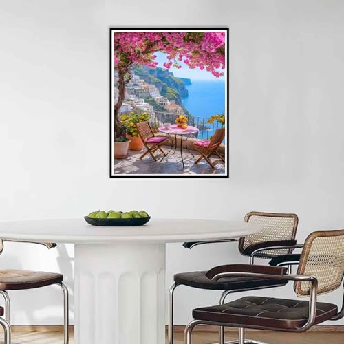 Yunruily Paint by Numbers Adults LandscapePaint by Numbers Kits for AdultsPaint by Numbers for Adult Canvas for Gifts Home Wall Decor16x20inch - Image 3