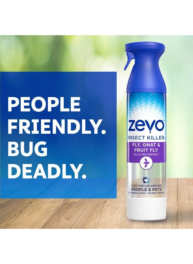 Zevo Flying Insect Killer Spray - Bug Spray for Home Use - Versatile Gnat, Mosquito, Fruit Fly Killer & More - with Rosemary & Cornmint Oil - for Indoor & Outdoor Use (3 Bottles) - Image 5