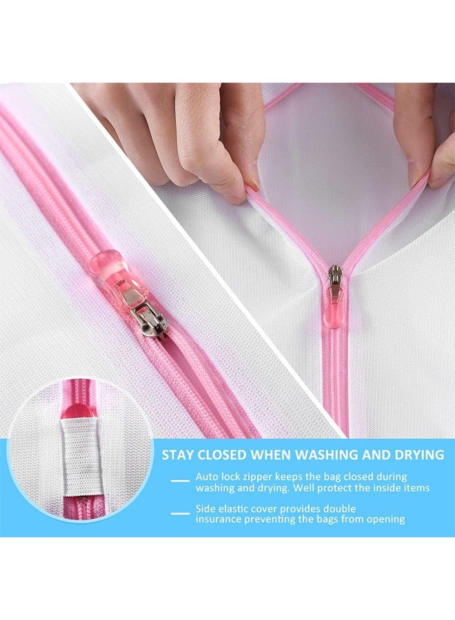 Sweet Life 5Pcs Mesh Laundry Bags for Delicates with Premium Zipper, Travel Storage Organize Bag, Clothing Washing Bags for Laundry, Blouse, Bra, Hosiery, Stocking, Underwear, Lingerie with Zipper for Sneakers, Running Shoes, Sock, Bras, Delicates and Toys  - Image 4