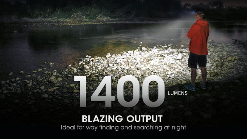 Nitecore NU43 Rechargeable Headlamp, 1400 lumens USB-C Bright Lightweight for Camping, Running, or Working, with Spotlight, Floodlight, Red Light, Including NitecoreS Sticker - Image 3