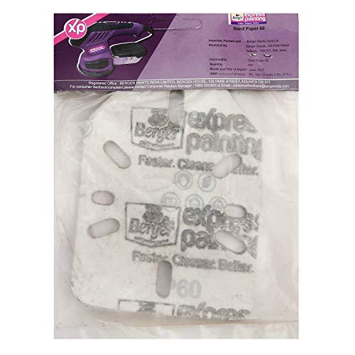 Berger Sanding Disc Sand Paper | Polishing Sand Paper Grade 60 | Hook and Loop Assorted Sanding Paper (Pack of 2) - Image 2
