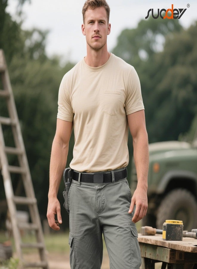 سوزدي حزام تكتيكي رجالي من SUOSDEY، حزام عسكري من النايلون، مشبك معدني متين، 1.5 بوصة - Image 2