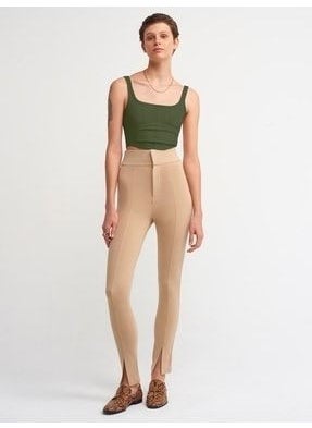 Dilvin 3793 Corset Top- Dark Khaki  - Image 2