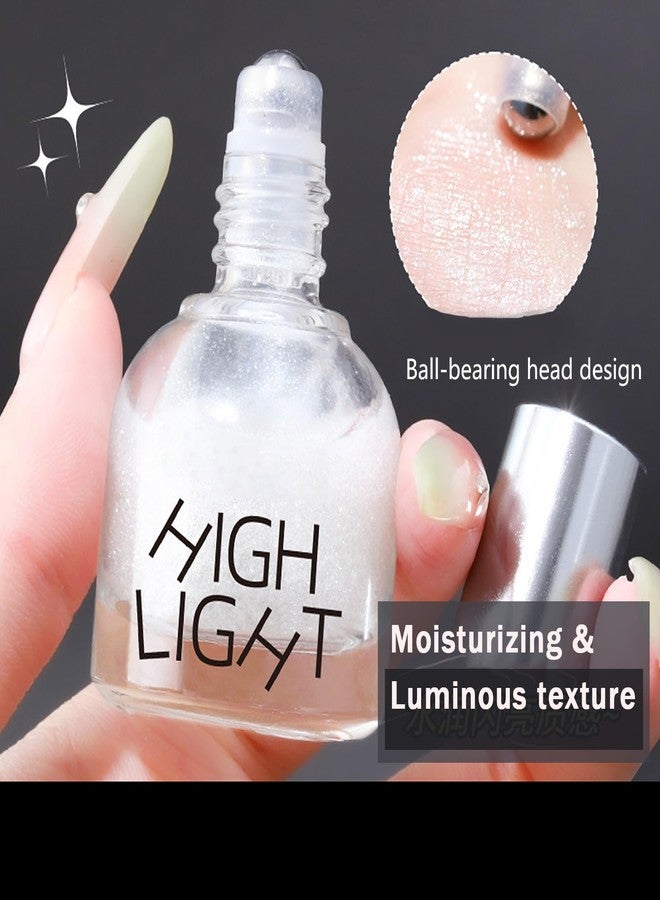 Grospe 2Pcs Rollaway Roll On Glitter, Long-Lasting Roll On Body Glitter for a Radiant Glow Holographic Liquid Highlighters Makeup for Cheek, Hair & Body Paint, Cruelty-Free, Festival Rave Accessories - Image 2
