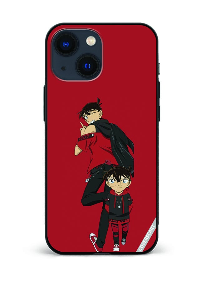 COVERSCART Protective Case Cover For Apple iPhone 13 Mini Detective Conan Design Red