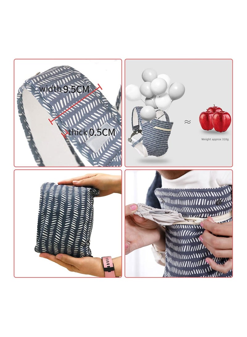 4-in-1 Baby Carrier Wrap for Newborns and Toddlers (7-45 lbs) - Soft Infant Carrier for Front and Back Carrying with Adjustable Back Strap and Waist Belt. - Image 2