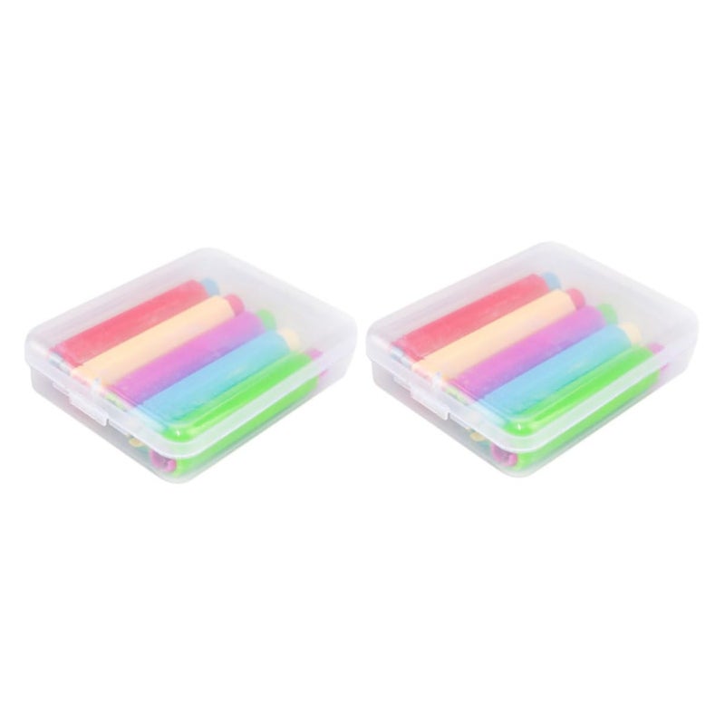 Washable Dustless Chalk Holders 2 Pack Plastic Clips For Teachers School Home - Image 2