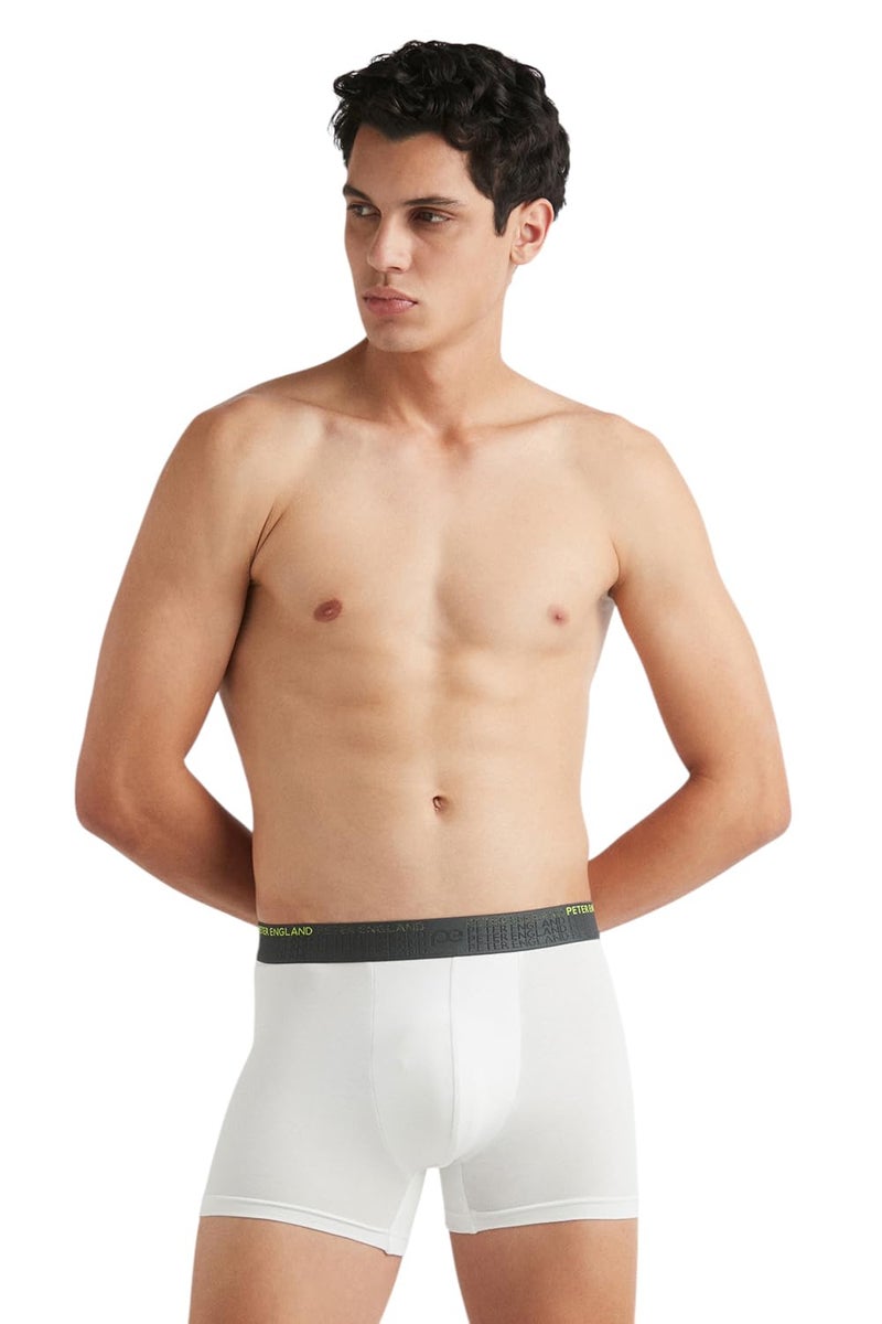 Peter England Men White Solid Trunk - Image 1
