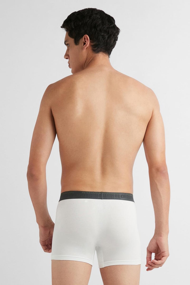 Peter England Men White Solid Trunk - Image 3