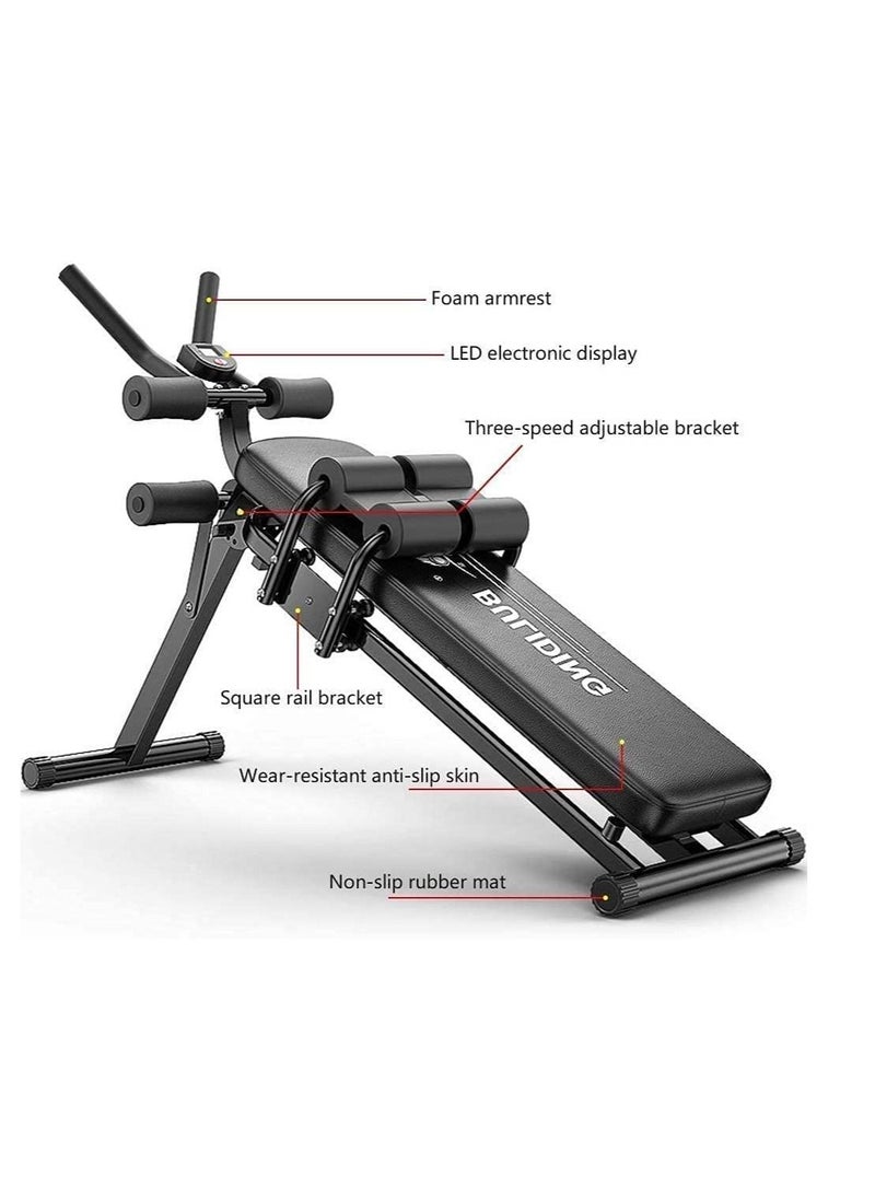 ULTIMAX Sit Up Bench, Incline Decline Bench with Resistance Bands Workout Full Body for Home Gym, Abdominal Exercise Equipment, Suitable Men and Women  - Image 2