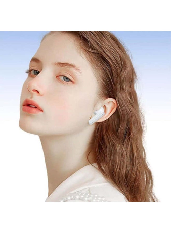 Wireless Earbuds for Athletes, Ultra Lightweight, HD Headphones for Calls, Powerful Bass Drives, Compatible with Android and iPhone Phones WHITE - Image 3