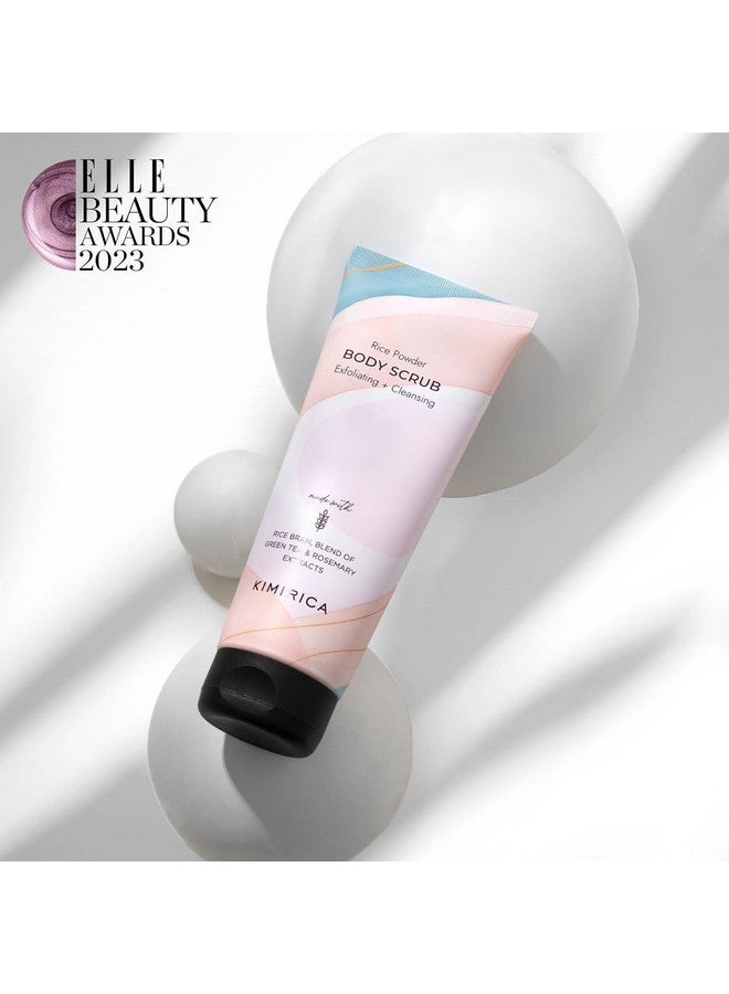 Kimirica Body Scrub for Tan Removal & Soft-Smooth Skin | For Men and Women | De-Tan Bathing Scrub with Rice Powder, Removes Dirt & Dead Skin from Neck, Knees, Elbows & Arms| exfoliate, cleanse & moisturizes in one step | 60gm - Image 5