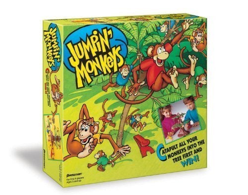 Pressman Jumpin Monkeys Catapult Your Monkeys Into The Tree to Win Multi 5 - Image 1