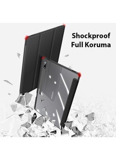 Polhammobile Polham Samsung Galaxy Tab S7 Fe (T730-T736B) Tablet Case with Pen Stand and Magnetic Sleep Mode  - Image 3