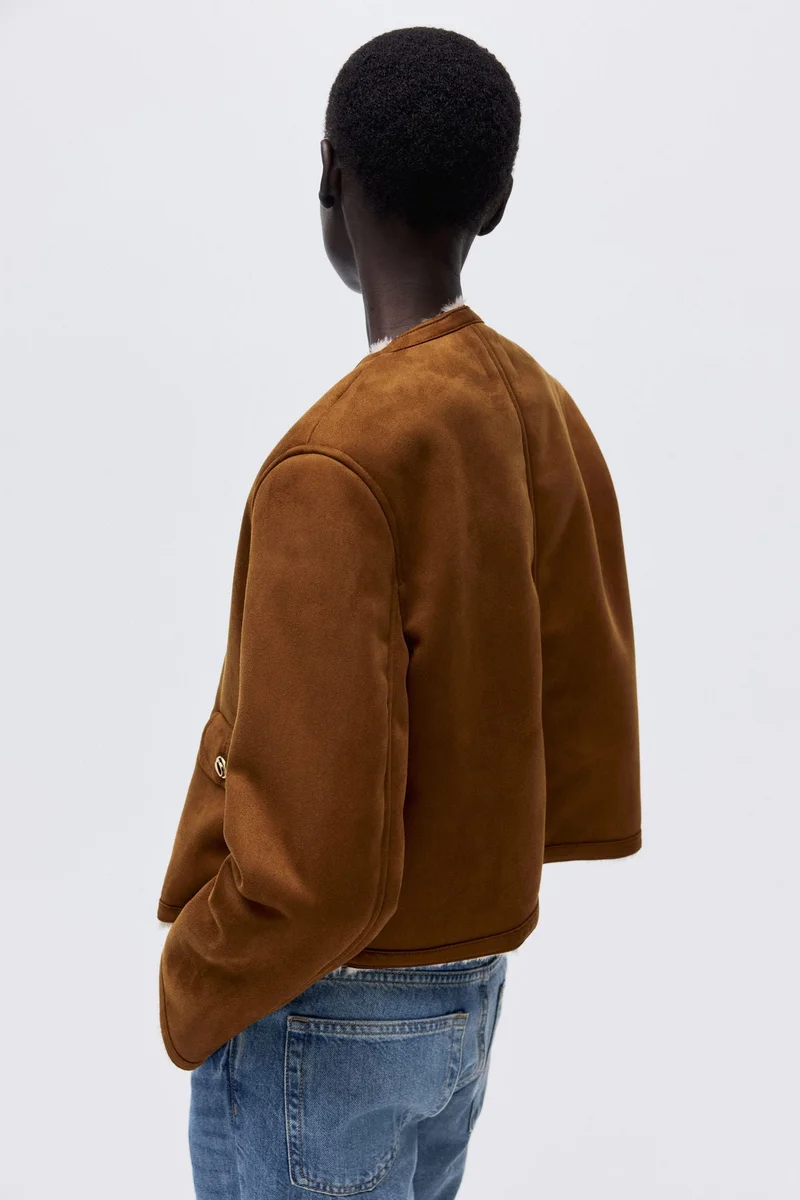 اتش اند ام جاكيت مبطن بالوبر