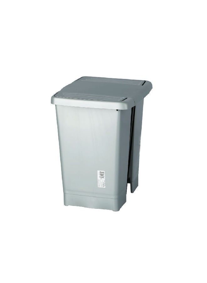 TATAY High Quality Rectangular Shaped Large Foot Pedal Bin with Lid Grey 23 L 1101406 - Image 4