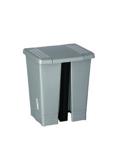 TATAY High Quality Rectangular Shaped Large Foot Pedal Bin with Lid Grey 23 L 1101406  - Image 5