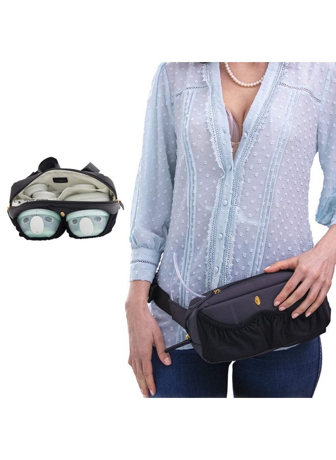 Idaho Jones Pumpaporter Mini Wearable Breast Pump Bag Hands Free Pumping Bag Belt Pouch Breastfeeding Essentials Portable Breast Pump Belt For Working Moms Compatible With Spectra Etc  - Image 1