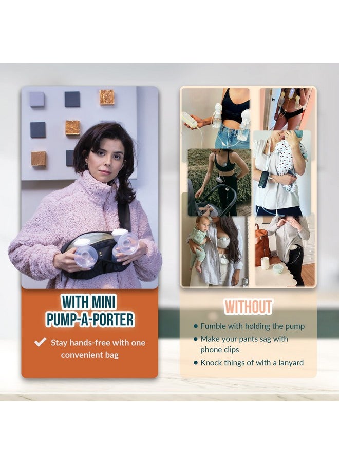 Idaho Jones Pumpaporter Mini Wearable Breast Pump Bag Hands Free Pumping Bag Belt Pouch Breastfeeding Essentials Portable Breast Pump Belt For Working Moms Compatible With Spectra Etc  - Image 4