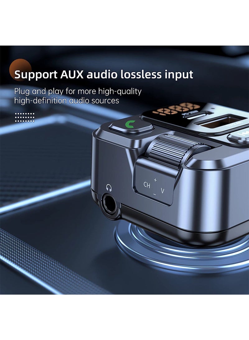 Car Bluetooth Adapter - Car Fast Charger - MP3 Music Player - Wireless Radio Adapter- FM Transmitter - Car Kit - Car Accessories - Image 5