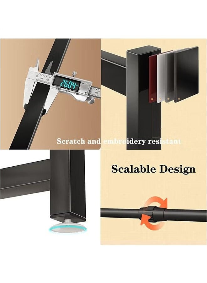 YIJIA HOME GOODS 2-Layer Kitchen Sink Organizer, Carbon Steel Kitchen Counter Organizer Storage, Black  - Image 4