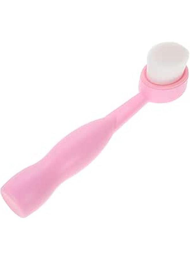 Pink Manual Facial Cleansing Brush for Blackhead Removal Deep Pore Cleaning Exfoliating Tool - Image 1
