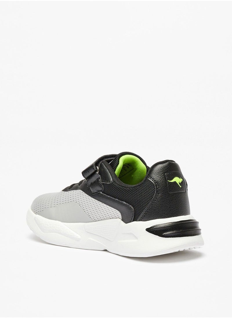 kangaROOS - Boys Panelled Sports Shoes with Hook and Loop Closure - Image 1