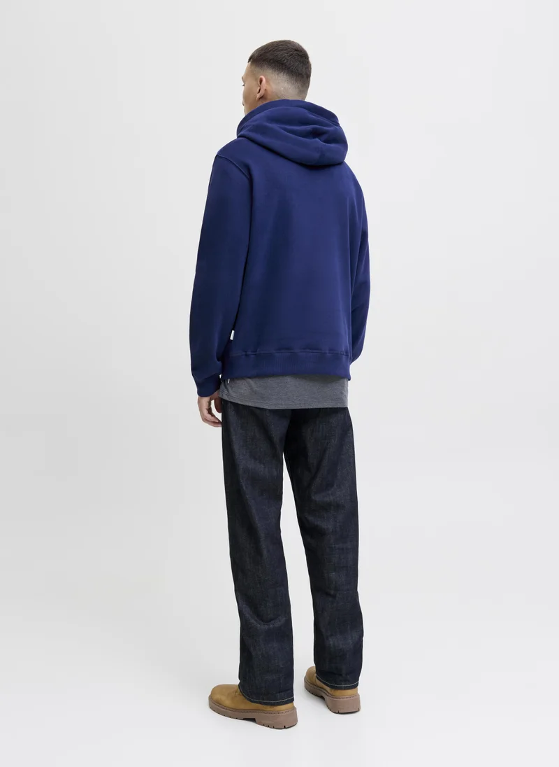 جاك اند جونز Graphic Pullover Hoodie