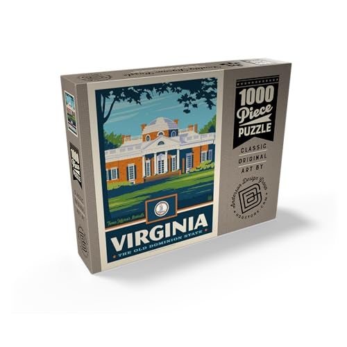 MyPuzzle.com MyPuzzle Virginia The Old Dominion State Premium 1000 Piece Jigsaw Puzzle for Adults - Image 5