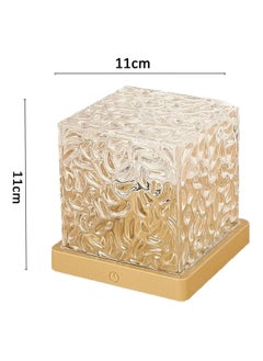 Generic 16 Colors Nordic Lights Ceiling Lamp Rechargeable Ambient Light 16 Colors Ocean Wave Pattern Crystal Night Light Table Lamp Remote Control Timer(Remote Control)  - Image 2