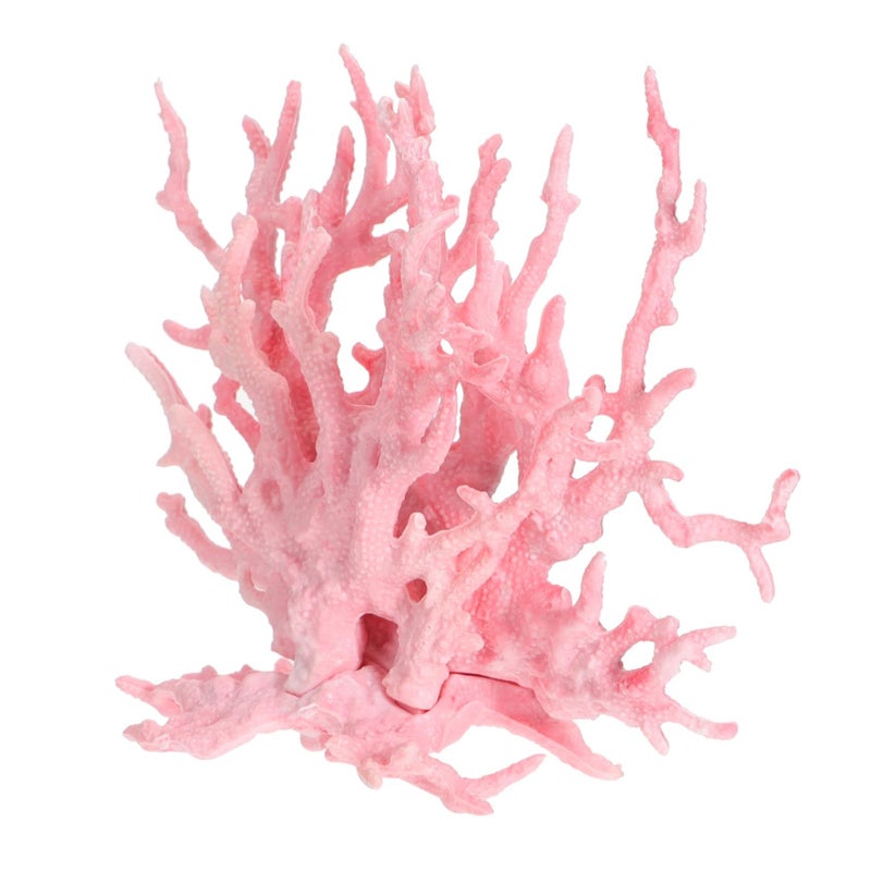 Pink Simulation Coral Aquarium Decor Safe for Fresh Salt Water Fish Tank 8X14CM - Image 2