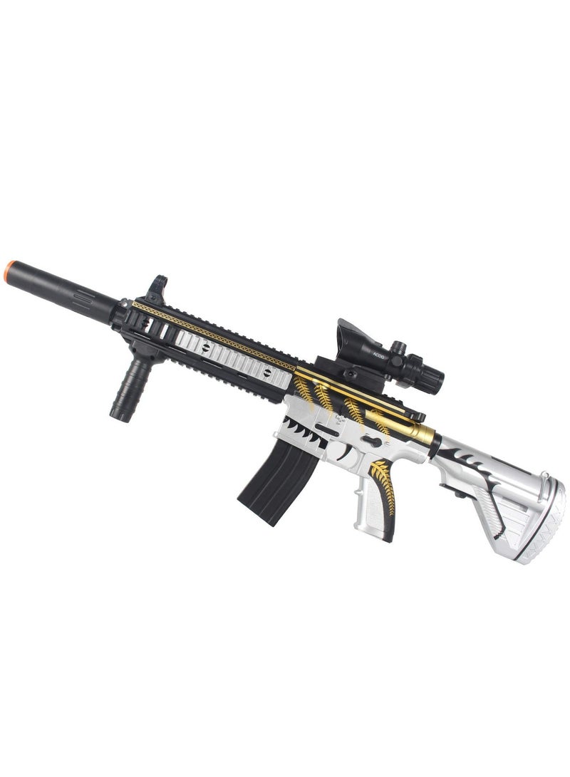 M416 Graffiti Gel Ball Blaster for Kids - Soft Bullet Shooting Game with Long-Range Shooting, Tactical Scope, and Accessories  - Image 1