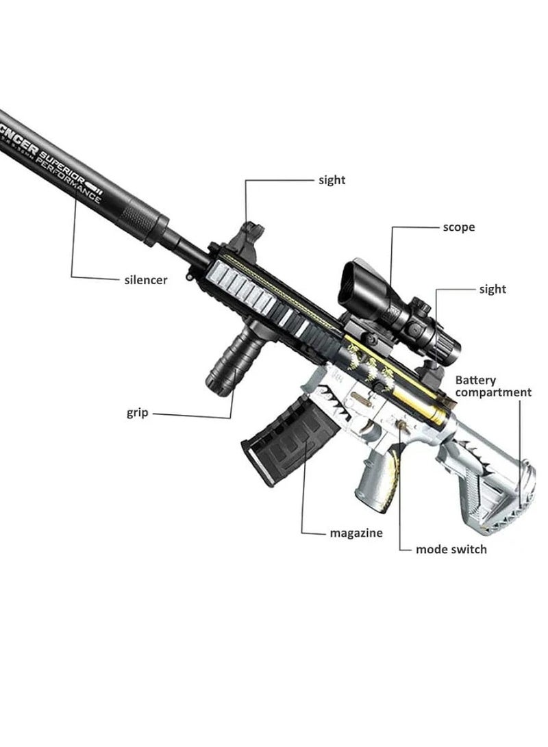 M416 Graffiti Gel Ball Blaster for Kids - Soft Bullet Shooting Game with Long-Range Shooting, Tactical Scope, and Accessories  - Image 5