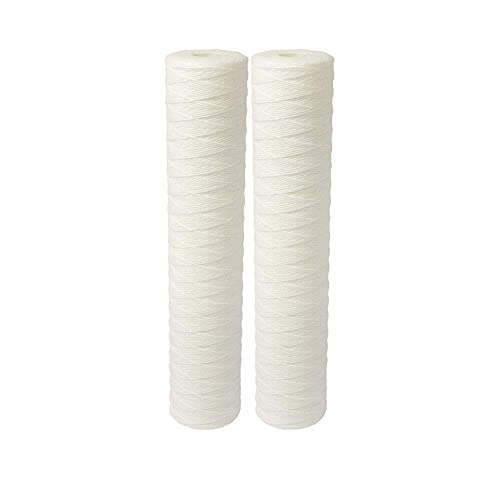 OCEAN STAR TECHNOLOGIES 5 Micron 20 Inch Jumbo Wound Cartridge Filter for Water Filtration - Pack of 2 Filters for Superior Purification and Long-Lasting Performance (White) - Image 1