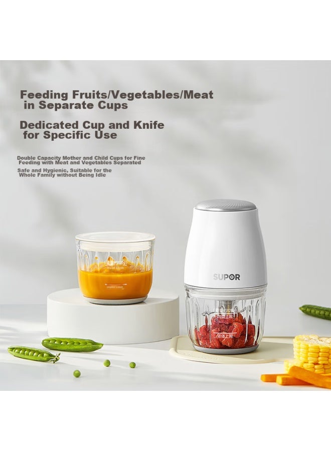 Supor Baby Food Processor, Multifunctional Baby Food Preparation Tool, Small Food Maker, 8-blade Double Cup Double Blade, Fb10f - Image 5