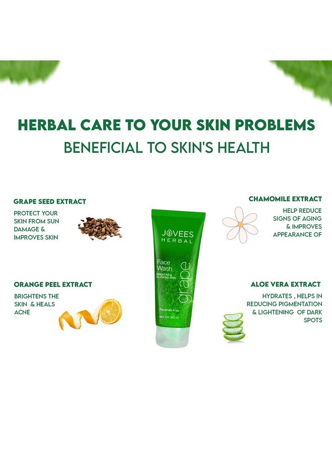 Jovees Herbal Grape Face Wash With Grape Seed & Orange Peel Extracts | For Brighter & Glowing Skin | Reduces Uneven Skin Tone & Fine Lines | For All Skin Types 50ML - Image 5