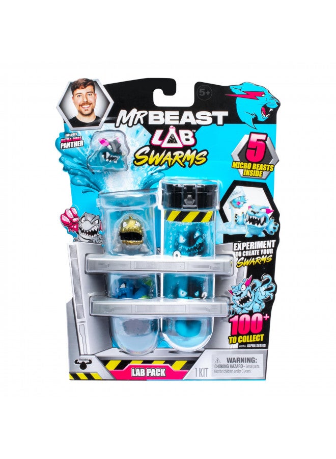MrBeast Lab مجموعة مختبرات MrBeast Lab Swarms، تجربة بإضافة الماء، اختبار أنبوب الاختبار والظهور بـ 5 شخصيات قابلة للجمع بحجم 1" من MrBeast، أكثر من 100 شخصية لجمعها، ترقب النسخة المحدودة من الفهد هايبركروم. - Image 2