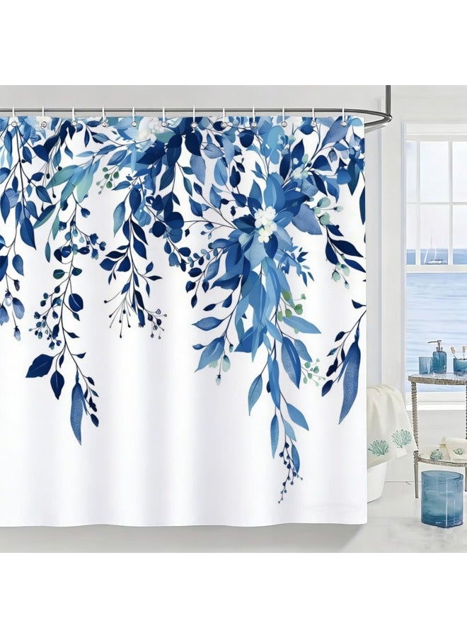 Plaid Waterproof Shower Curtain, Mildew-resistant Bathroom Shower Parion Curtain