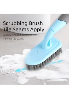 KASTWAVE Scrubbing Brush with Ergonomic Handle and Durable Bristles, Bathroom, Bath, Tile, Floor, Kitchen Cleaning Brush（2 Pack）  - Image 2