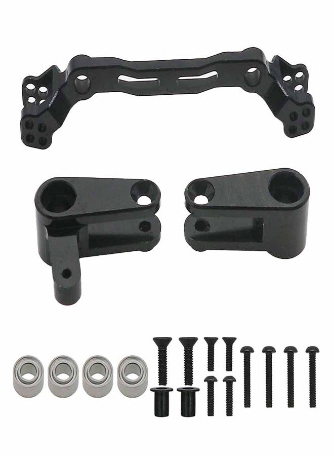 Rcawd Alloy Steering Parts Set Compatible with Arrma 3s Blx Upgrade Parts Steering Saver for Arrma New Old Big Rock Arrma Typhon Arrma Mega550 Arrma Vorteks Arrma Senton Arrma Granite Black - Image 4